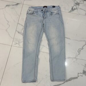 Ring of Fire Men's Light Blue Slim Jeans